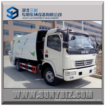 6cbm Dongfeng 4X2 Compactor camión de basura